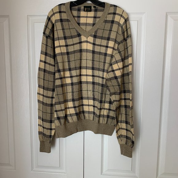 BOBBY JONES Classic Argyle 100% Cotton Sweater SZ L - Picture 5 of 10